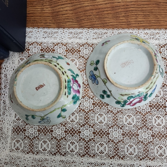 Vintage 19th Century Chinese Tongzhi Porcelain 8-side Rice Bowl with Rooster - Picture 8 of 13